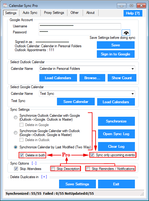 Calendar Sync for Outlook and Google