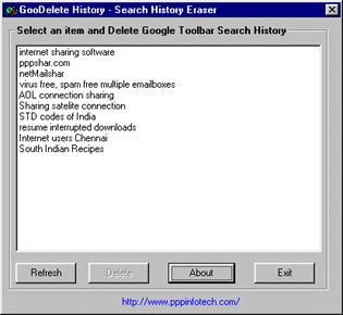 GooDelete History 1.0 full