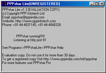PPPshar Lite - Internet connection sharing software